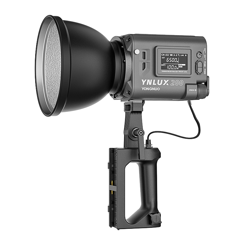 YONGNUO Photography Lighting LUX200 YNLUX200 200W 2700K-6500K Bowens Mount Handheld Outdoor LED Light