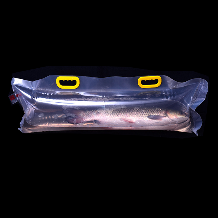 Custom Wholesale Polly Bags Plastic Fish Package Fish Bags Transport Large Living Fish Packing Bag