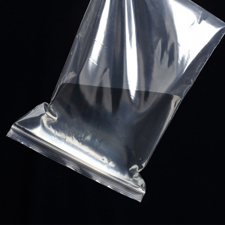 Wholesale Custom Clear Resealable Plastic Self-Sealing Zip Lock Bag Poly Baggies with Resealable Top Zip Lock