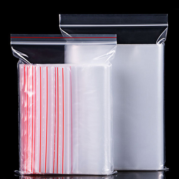 GRS Certificate EN15343  Clear Poly Bag Reclosable Plastic Small Bags transparent Zip Lock Bags