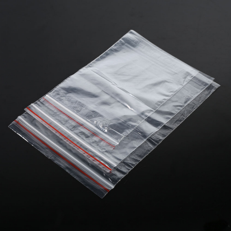 GRS Certificate EN15343  Clear Poly Bag Reclosable Plastic Small Bags transparent Zip Lock Bags