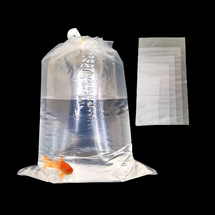 Custom Wholesale Polly Bags Plastic Fish Package Fish Bags Transport Large Living Fish Packing Bag