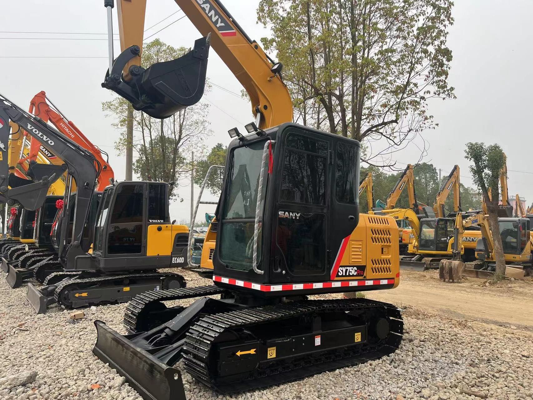 used excavator machine sany excavator low price 75 mini digger excavator sany sy75c sany55 sany60 sany75 for sale