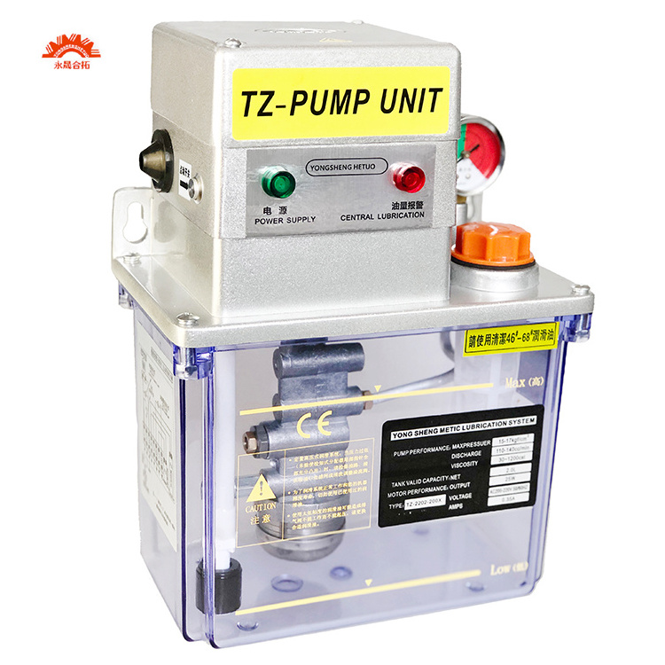 CE TZ2202-200X Electric Gear Oil Pump 2L PLC Control Small PLC control Lubricating Unit For CNC Machine Centralized Lubrication