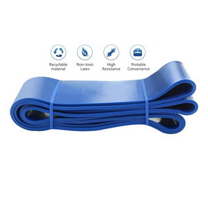 High Quality Blue Natural Latex Elastic Fitness Bands High Loop Resistance Pull-Up Assist Power Strength Training Exercise Bands