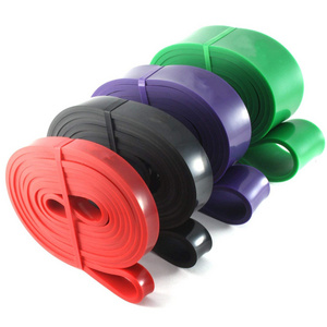 4-Pcs Natural Latex Loop Resistance Bands Pull up Assist Power Fitness Band Workouts Home Strength Training Exercise Bands