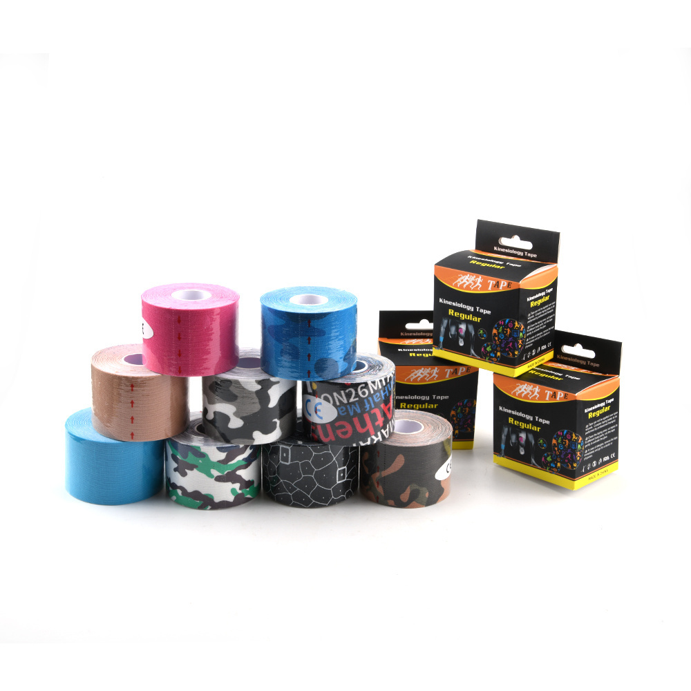 Custom Logo Cotton Muscle Medical Adhesive Kinesios Tape Waterproof Sports Tape Kinesiotape Athletic Kinesiology Tape