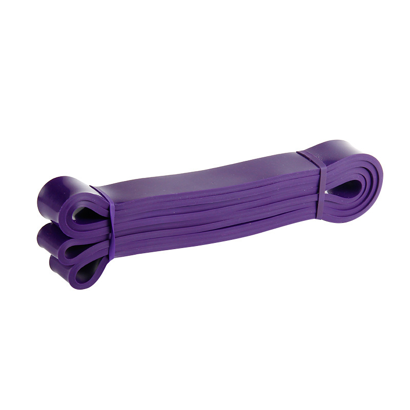 High Quality Purple Natural Latex Elastic Fitness Bands High Loop Resistance Pull Up Assist Power Strength Training