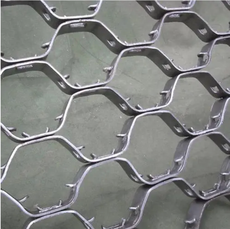 Stainless Steel 304 / 410S Hex Mesh Hex Steel Mesh for Refractory