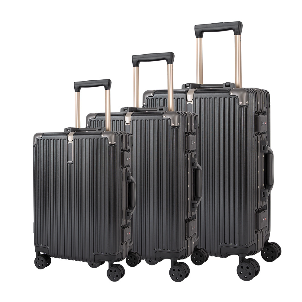 Wholesale High Quality Aluminum Frame Trolley Case maletas de viaje set with Telescopic Handle Luggage for Suitcases