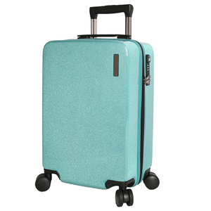 2020 High quality Bling Bling ABS PC Suitcase Fashionable Shiny personalized trolley luggage sets