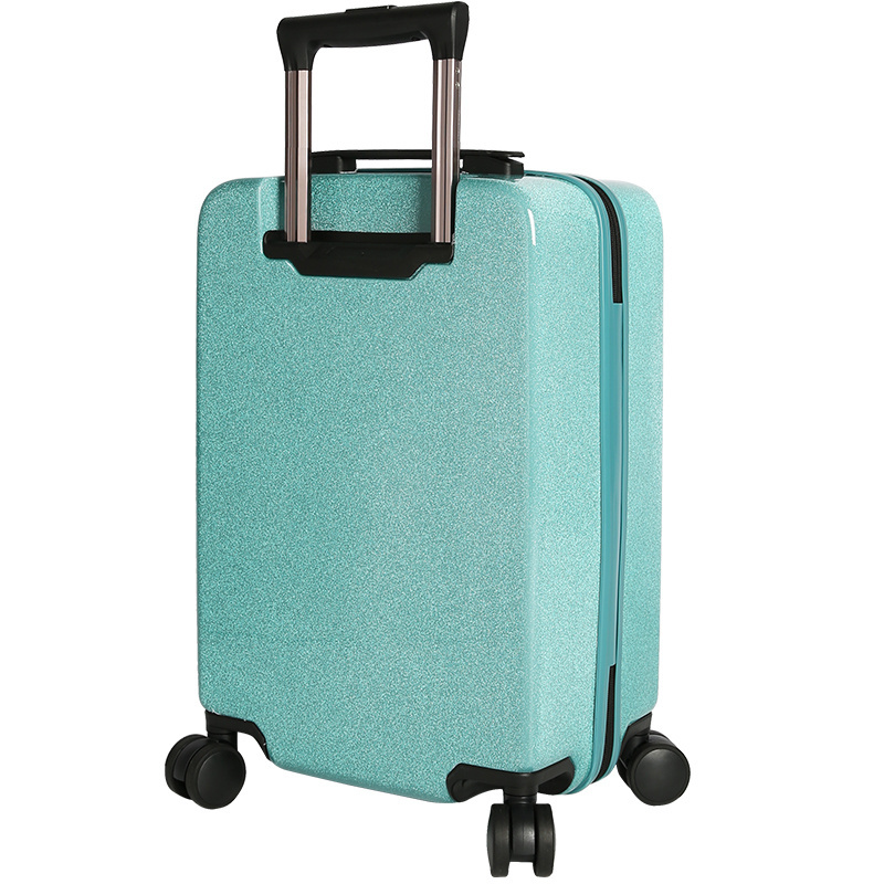 2020 High quality Bling Bling ABS PC Suitcase Fashionable Shiny personalized trolley luggage sets