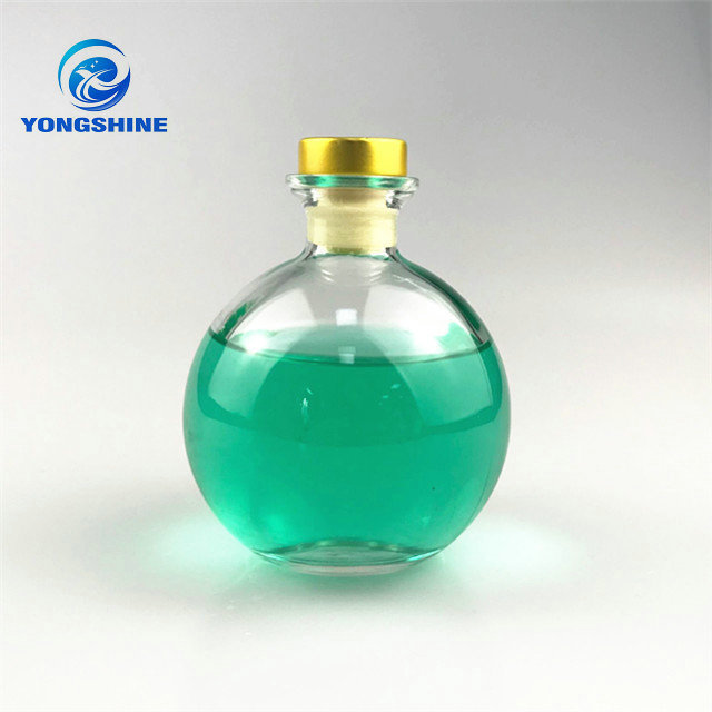 250ml sphere shape reed diffuser glass bottle with cork