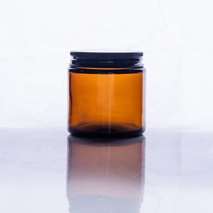 100ml empty amber glass jar scented candle holder amber candle jars with lids