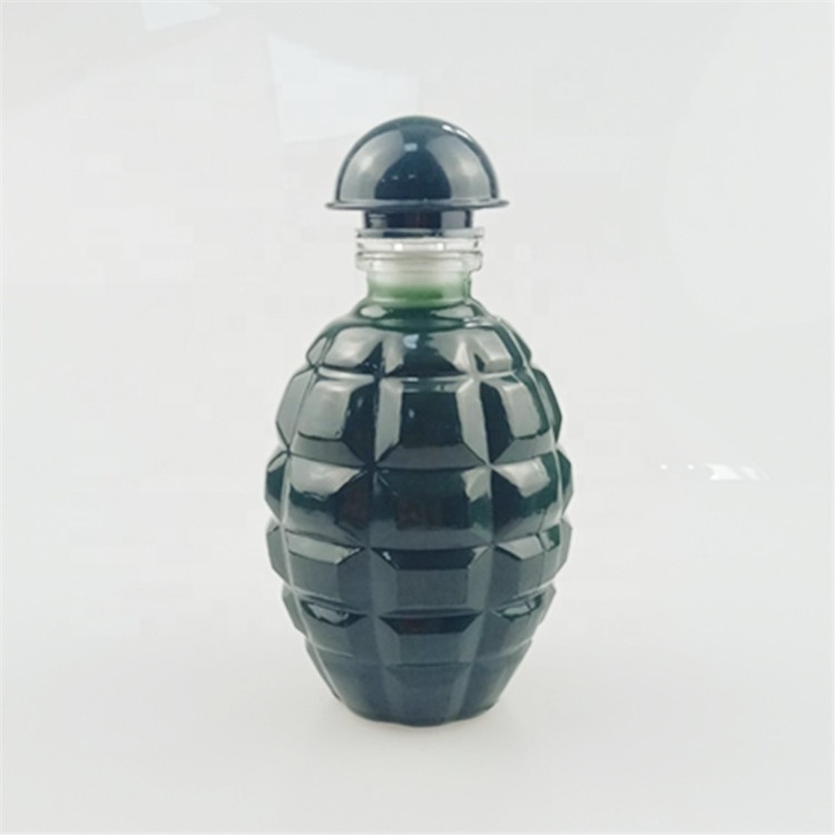 250ml Packaging Unique Grenades Shaped Fruit Juice  Glass wine Bottle