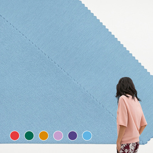 Plain Dyed Soft Knitted Terry Cloth Fabric Bamboo Cotton Material Terry Fabric For Clothing