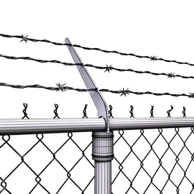 Chain Link Fence Barbed Wire Arm for Fencing Trellis & Gates