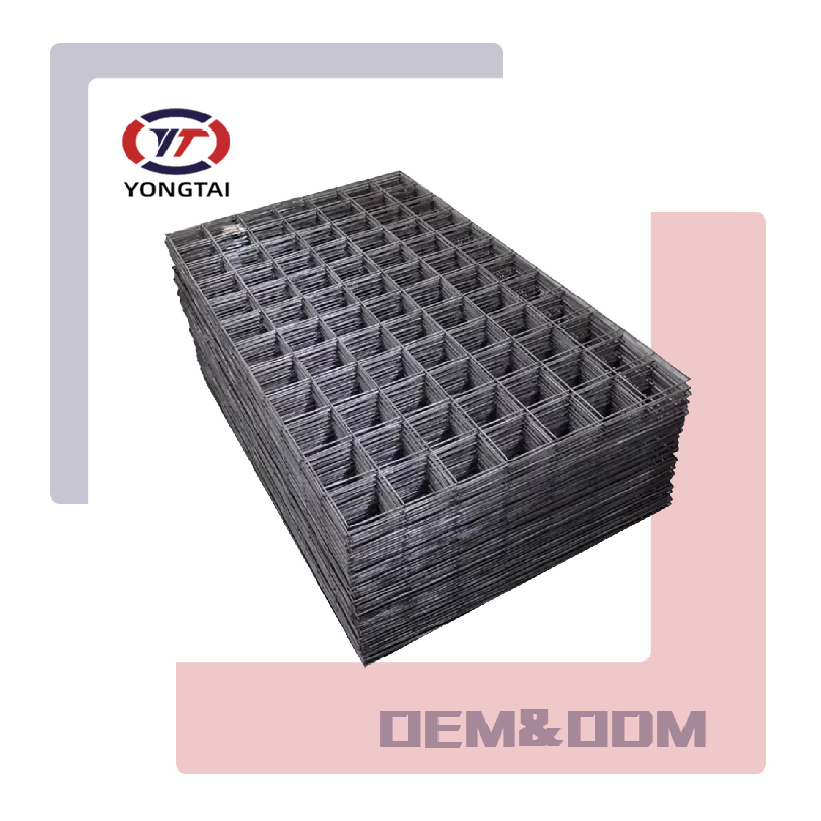 HRB335/HRB500/HRB400 Concrete Reinforcement 6Mm 8Mm Steel Bar  6x6 Welded Concrete Reinforced Mesh