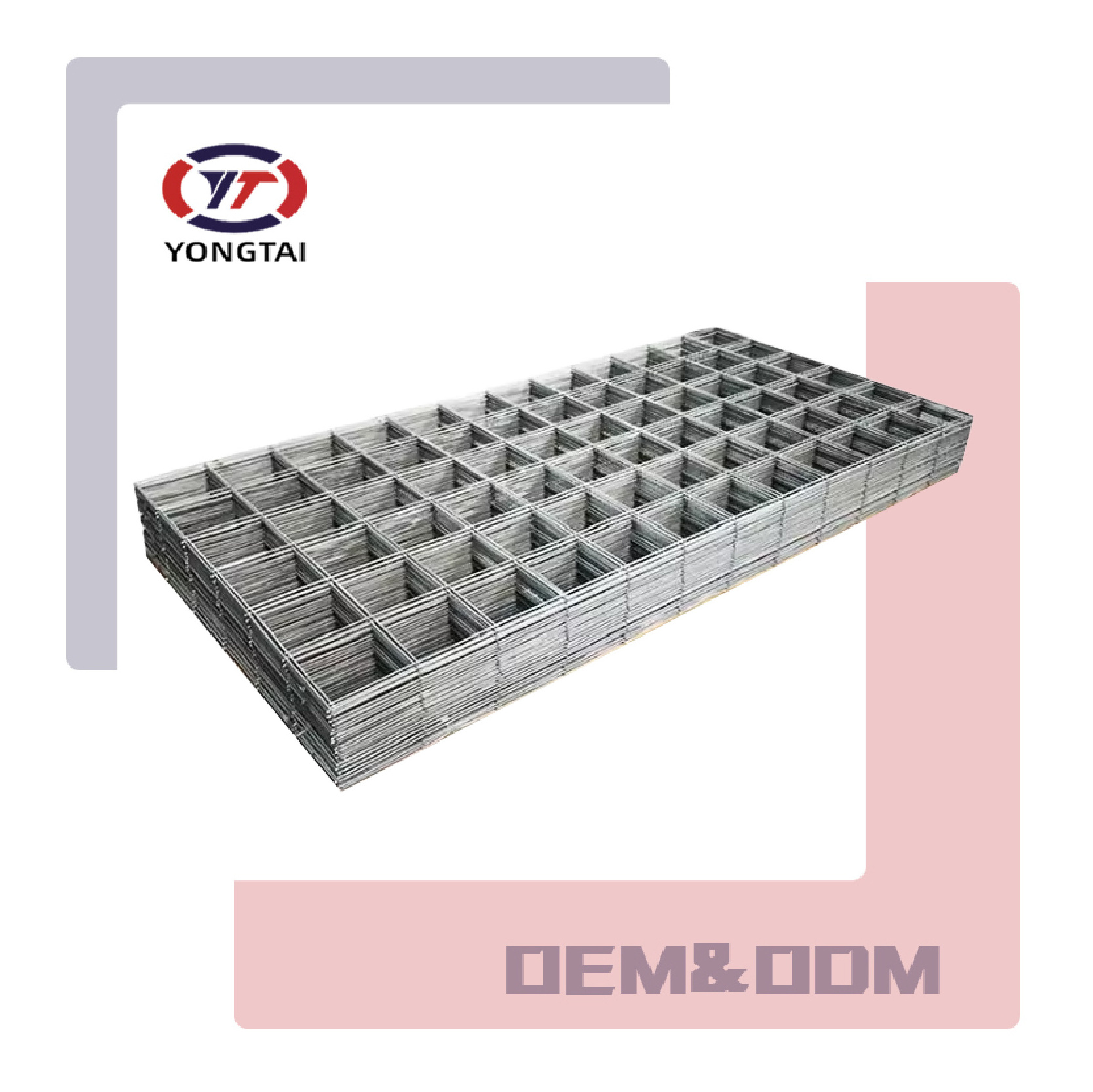 HRB335/HRB500/HRB400 Concrete Reinforcement 6Mm 8Mm Steel Bar  6x6 Welded Concrete Reinforced Mesh