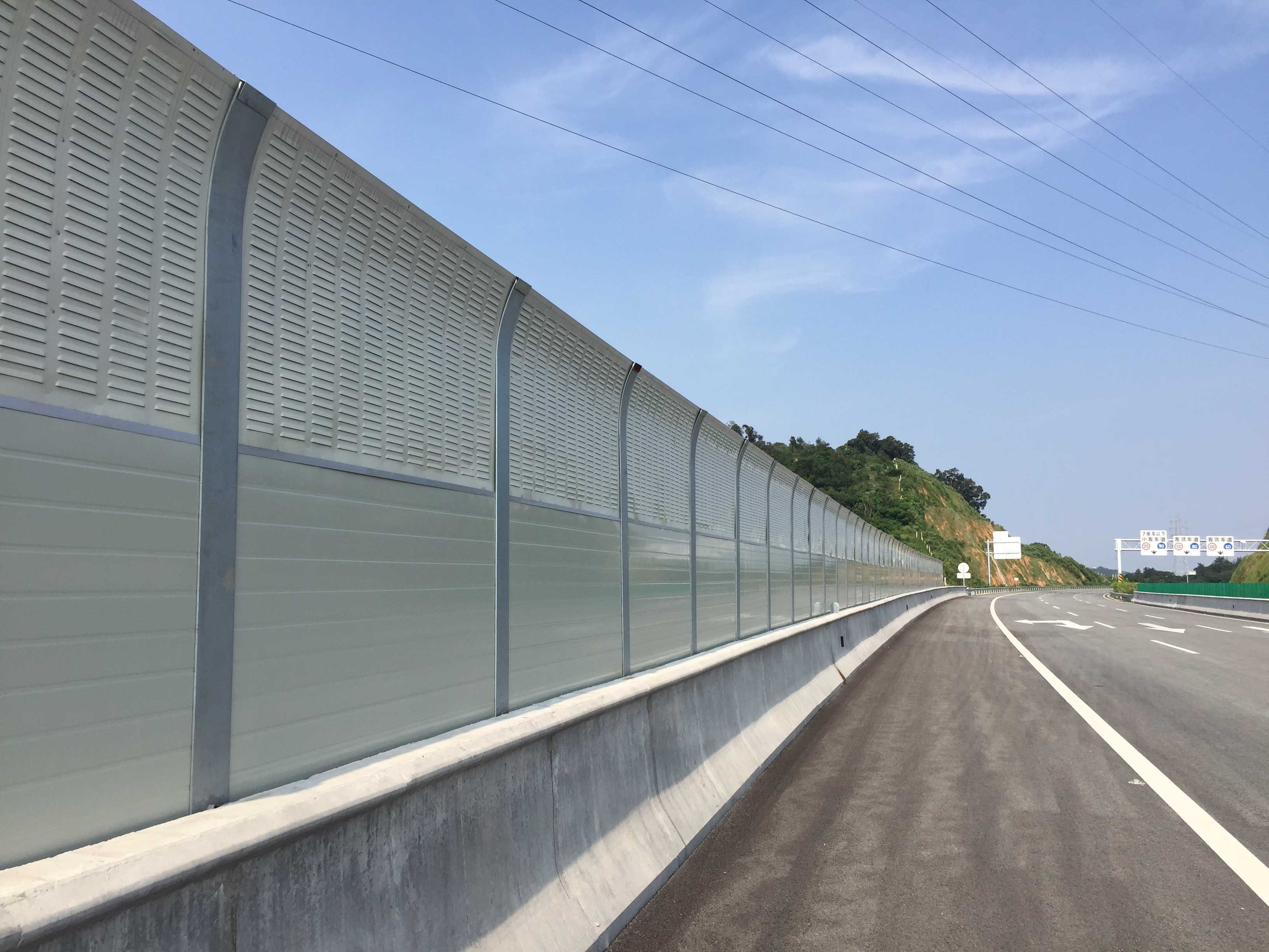 Anti-noise polycarbonate plastic solid panels Highway Sound Barrier Fence For Construction