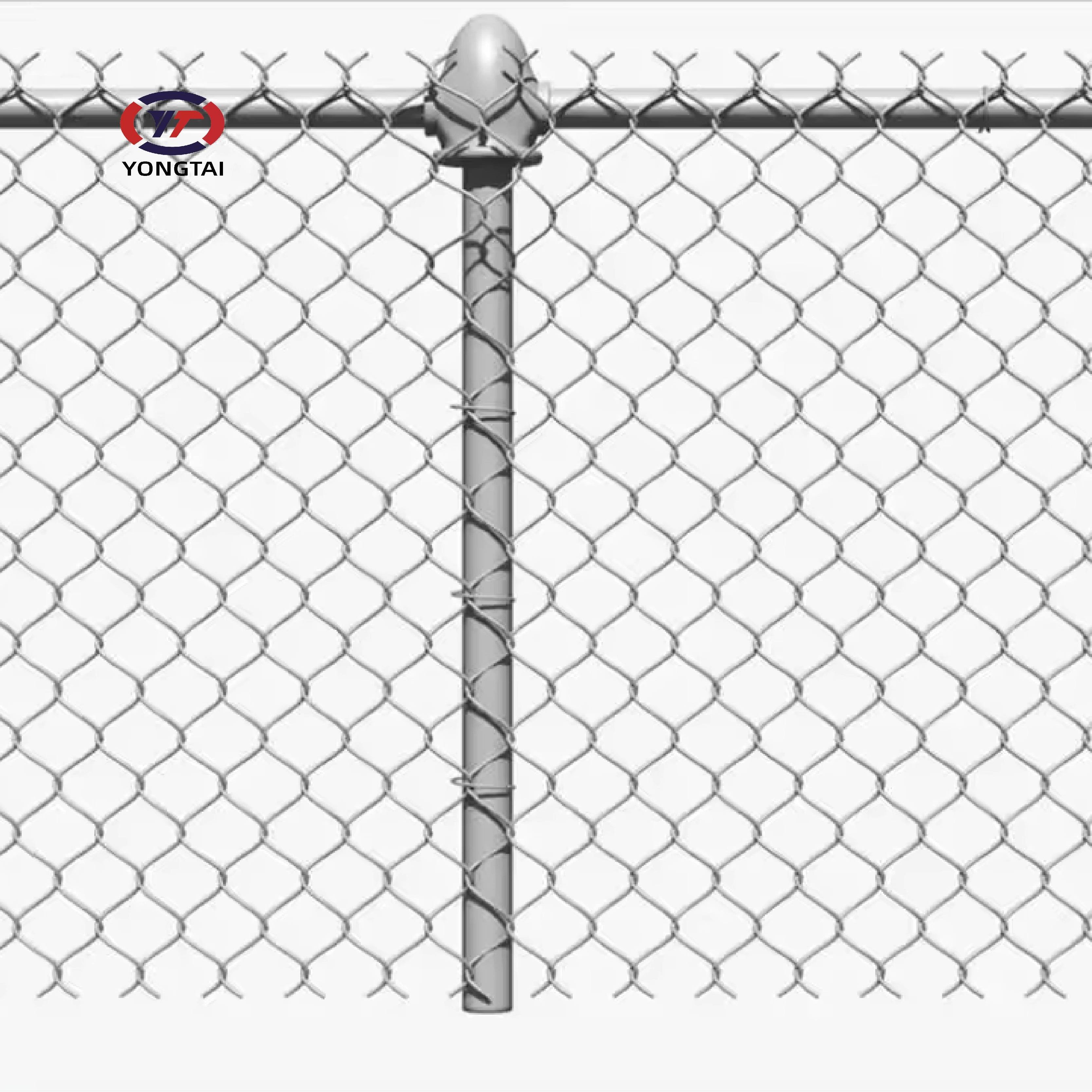 High Quality Used chain link wire mesh hot dipped galvanized pvc coated chain link fence 6x10 chain link fence board