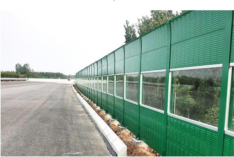 Highway sound barrier construction noise barrier RAL color