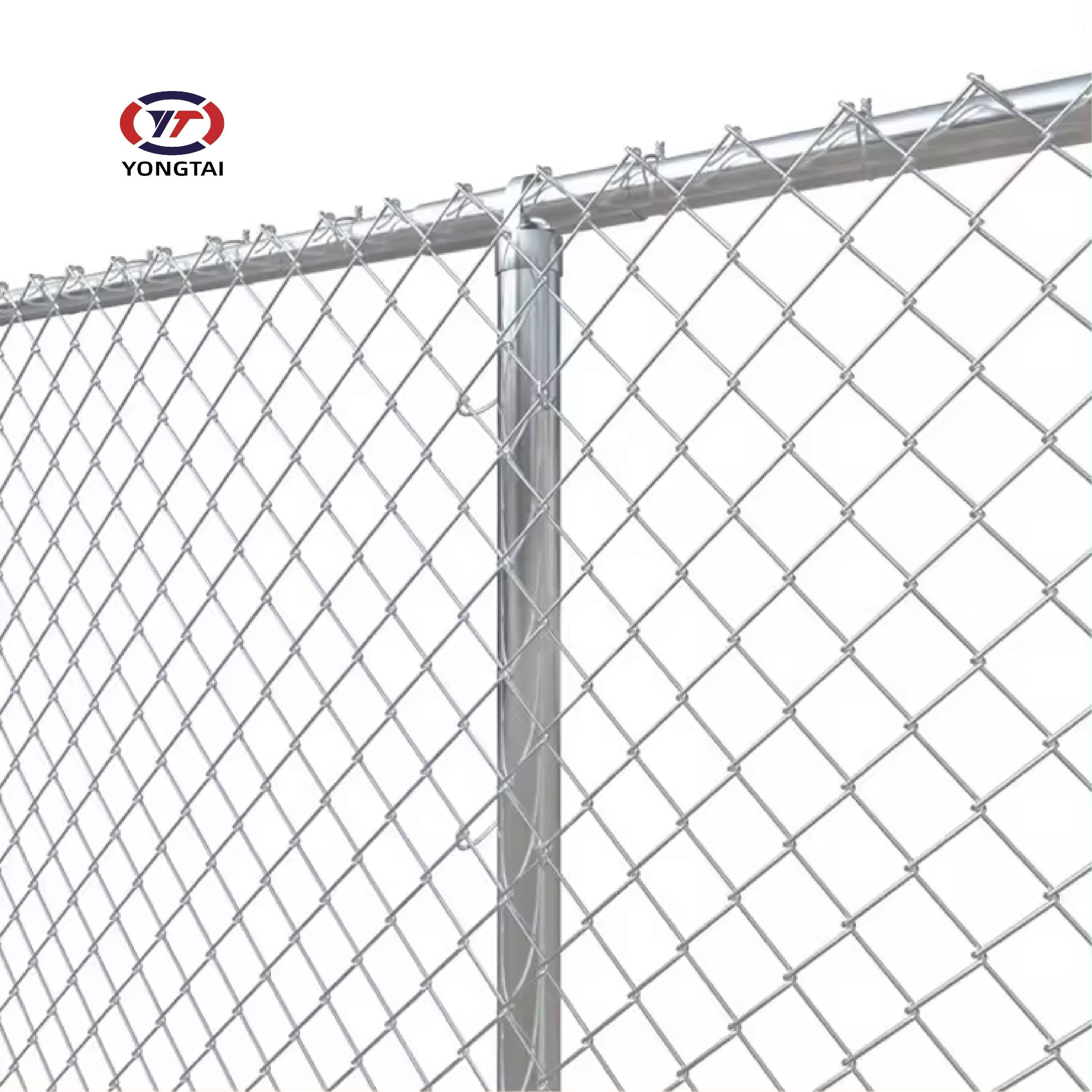 Best quality hot dipped galvanized cyclone wire mesh 50X50mm chain link fencing 6ft tall