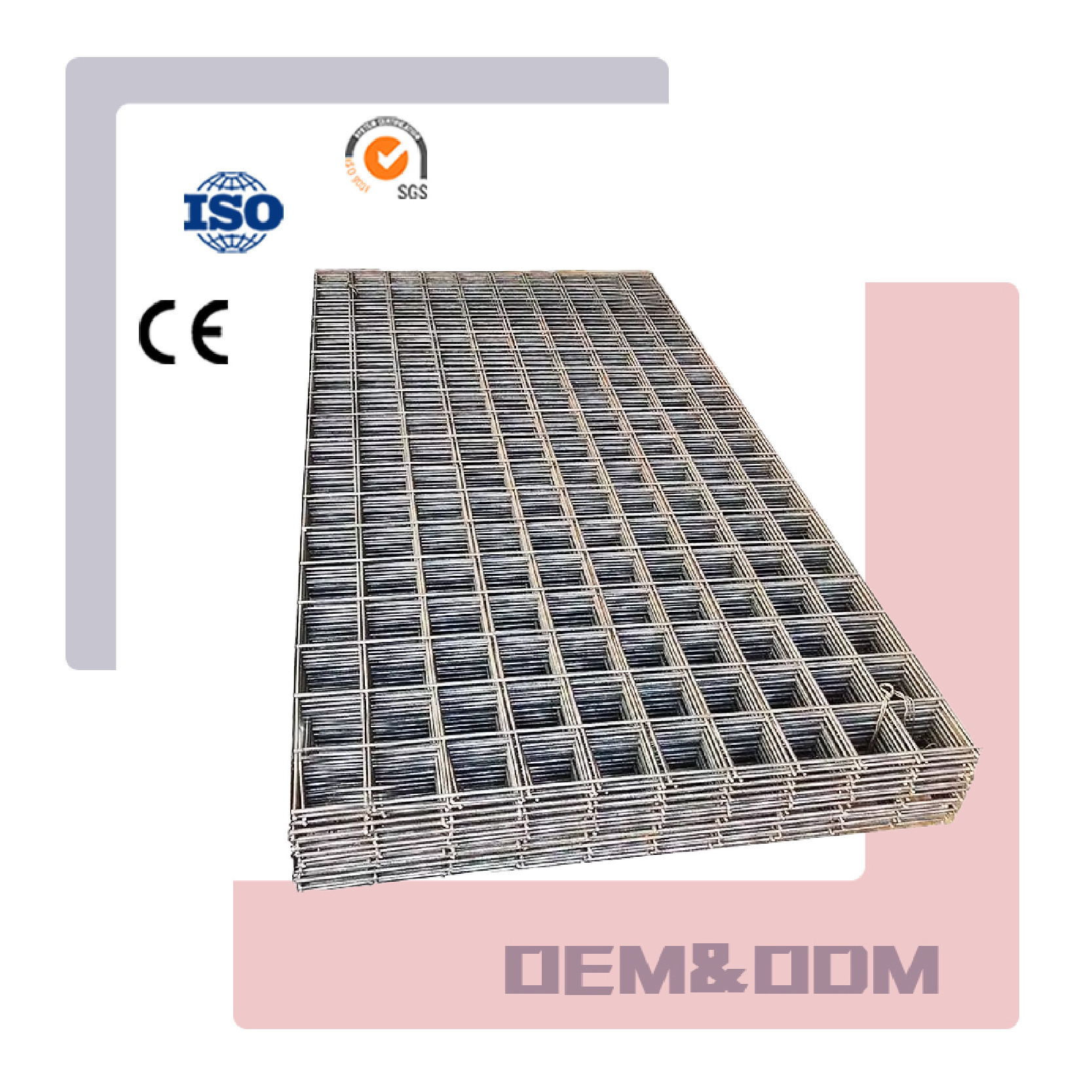 High quality welded concrete reinforced mesh used for concrete construction reinforcement floor slabs reinforcement