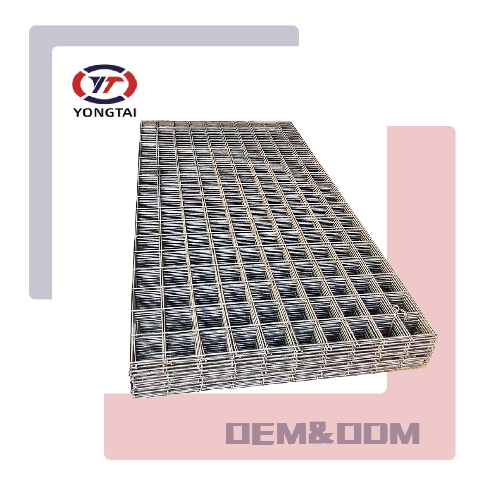 HRB335/HRB500/HRB400 Concrete Reinforcement 6Mm 8Mm Steel Bar  6x6 Welded Concrete Reinforced Mesh