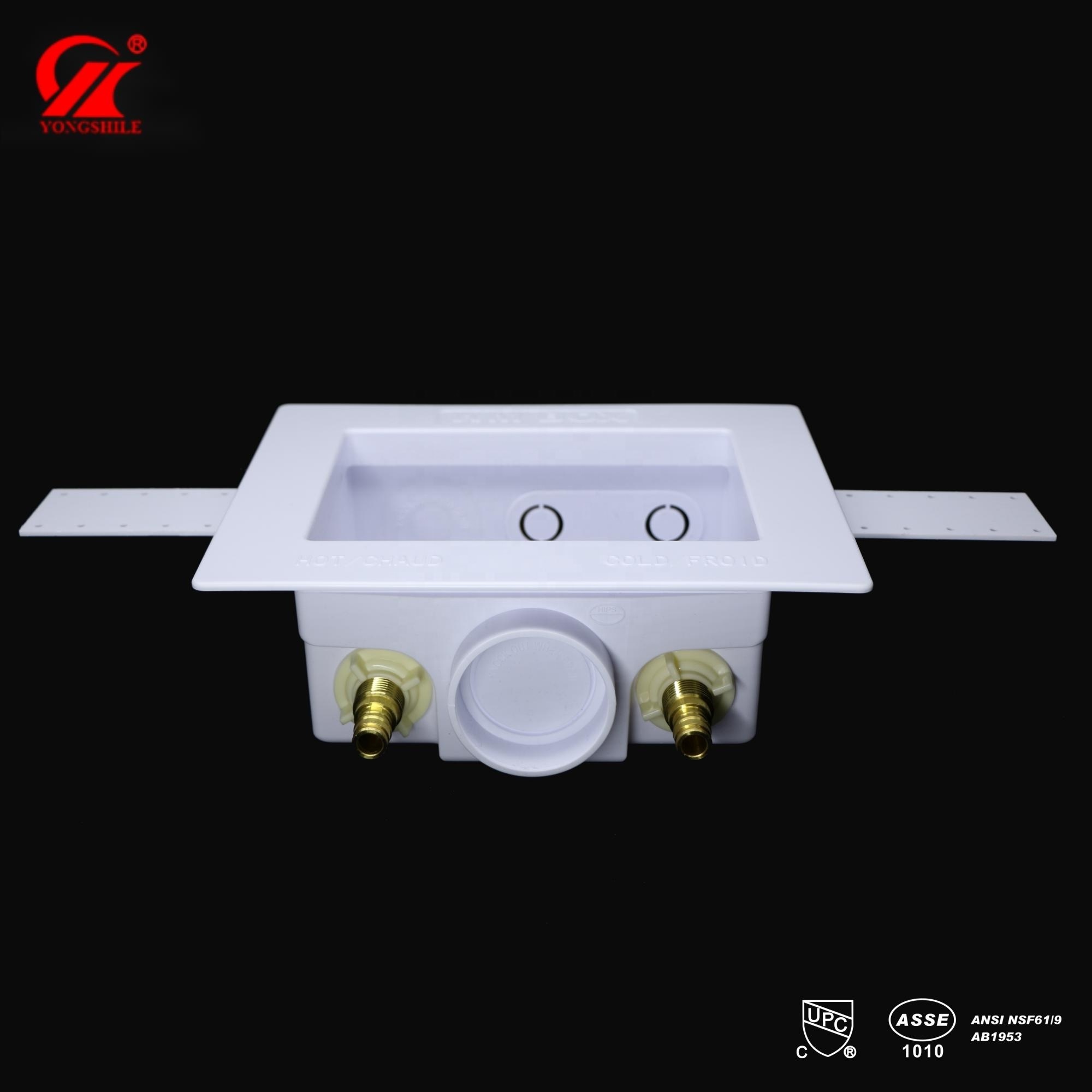 High Quality OEM Washing or Laundry Machine Outlet Box with Ball Valves 3 Quarters inch MHT Installed