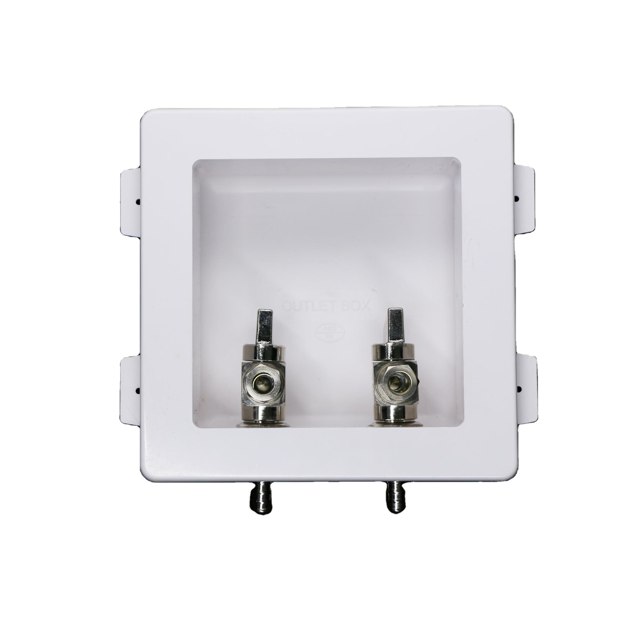 Lead Free Nickel Plated Lavatory/Faucet Outlet Box with Valve 1/2