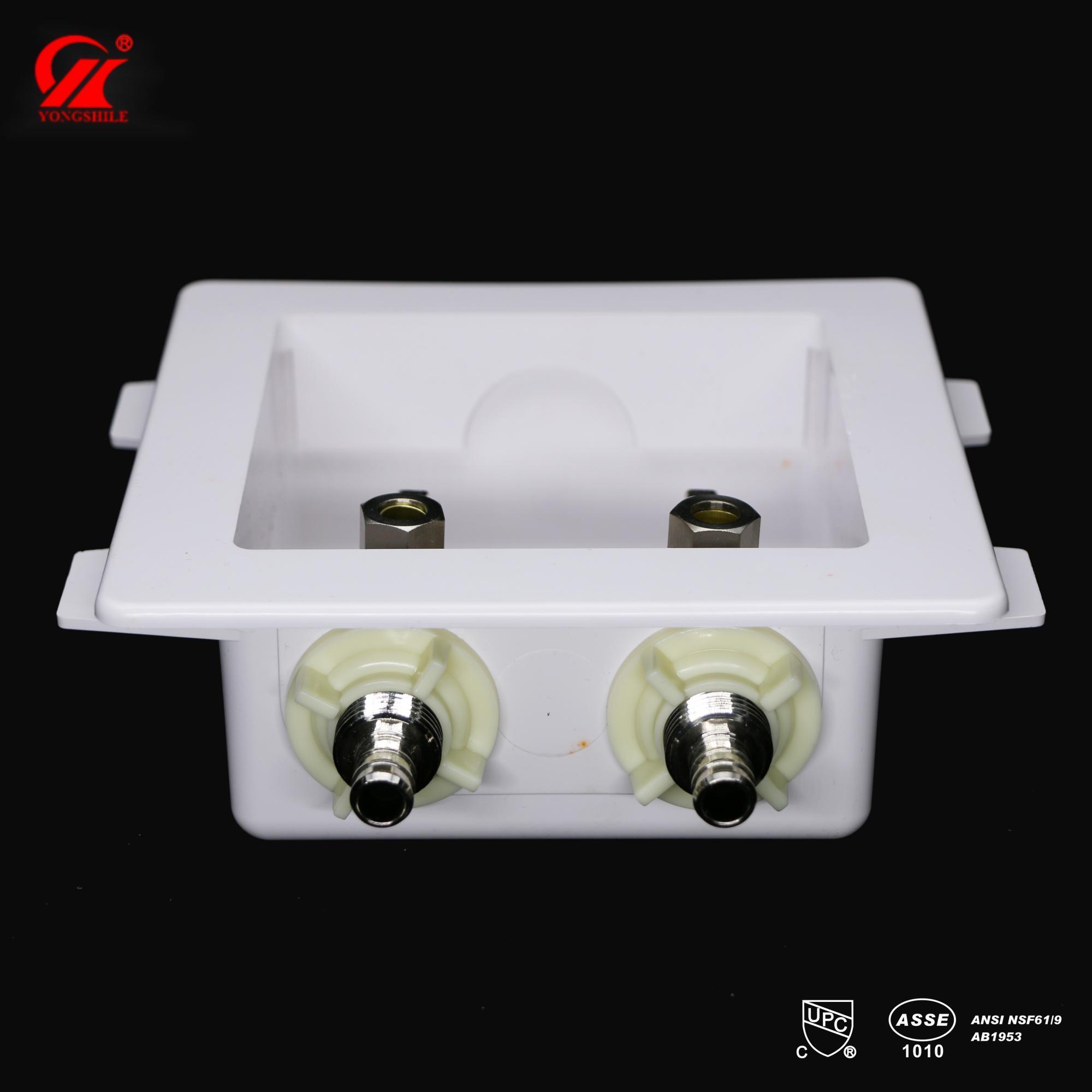 Lead Free Nickel Plated Lavatory/Faucet Outlet Box with Valve 1/2