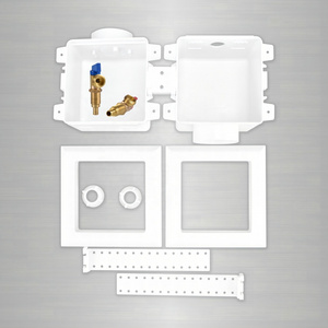 Universal Washer Machine Box with half inch F1807 Crimp Pex Valves