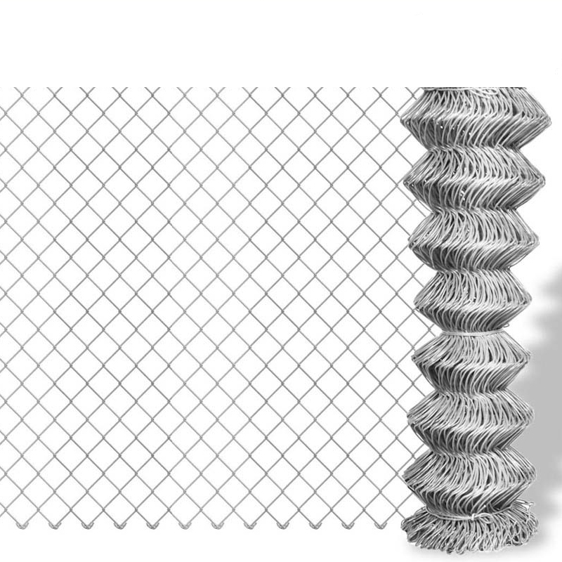 Hot selling galvanized wire mesh roll wire fencing diamond chain link fence cyclone wire fence price