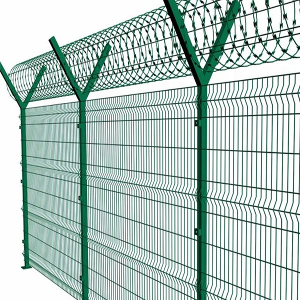 ECO Friendly fence  PVC coated 3D curved welded wire mesh panel fence