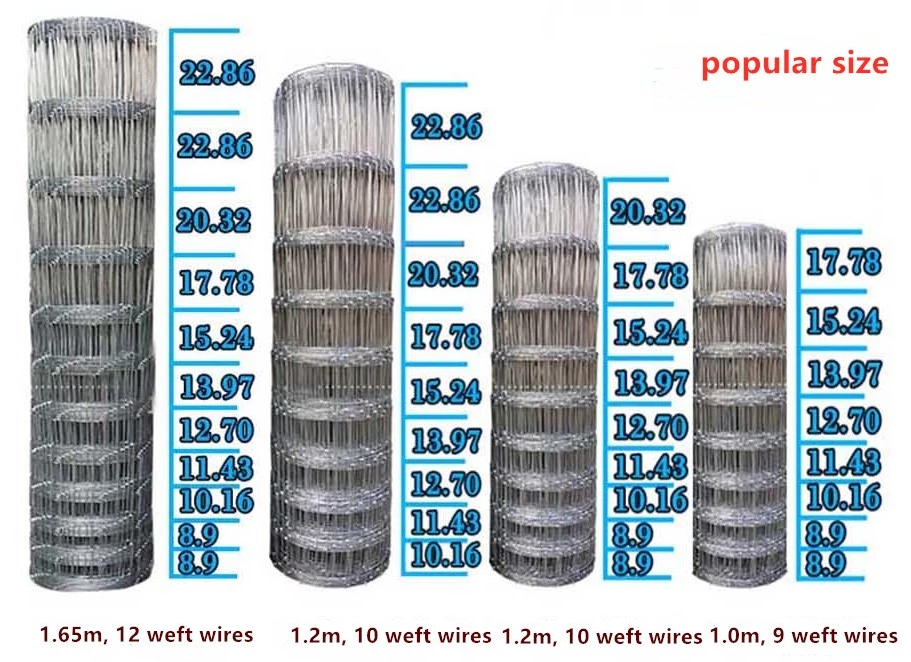 Good quality cattle field fence hot dipped galvanized