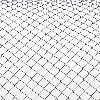 California 6 ft black chain link fence