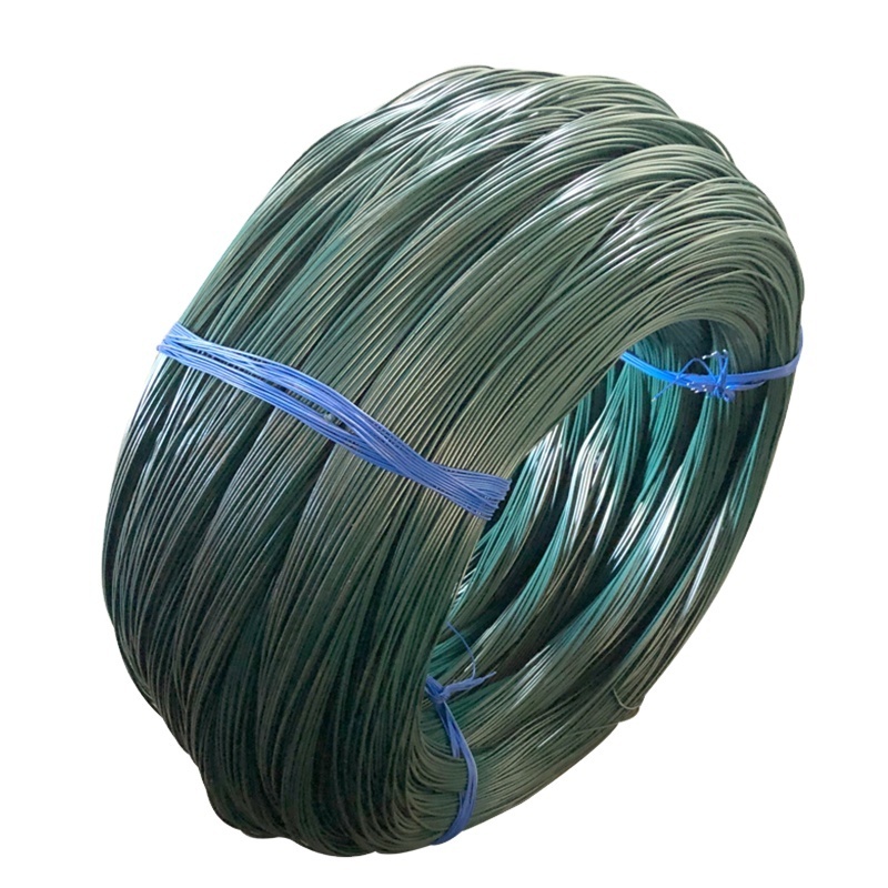 Hot sell 500kgs iron wire 3.5mm pvc coated galvanized iron wire coating garden wire