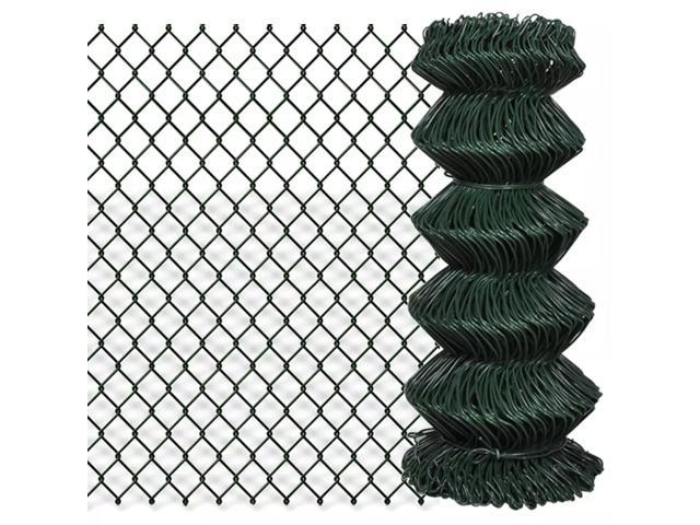 Powder coated used black garden privacy chain link fence