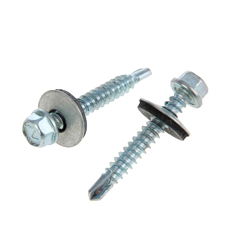 Hex flange self-drilling triangle screws, Cross Recessed Hex Flange Head Self Tapping Screws