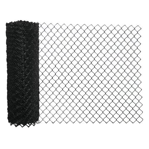 Powder coated used black garden privacy chain link fence