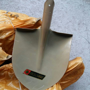 China direct factory metal round shovel with wooden handle for digging and scooping