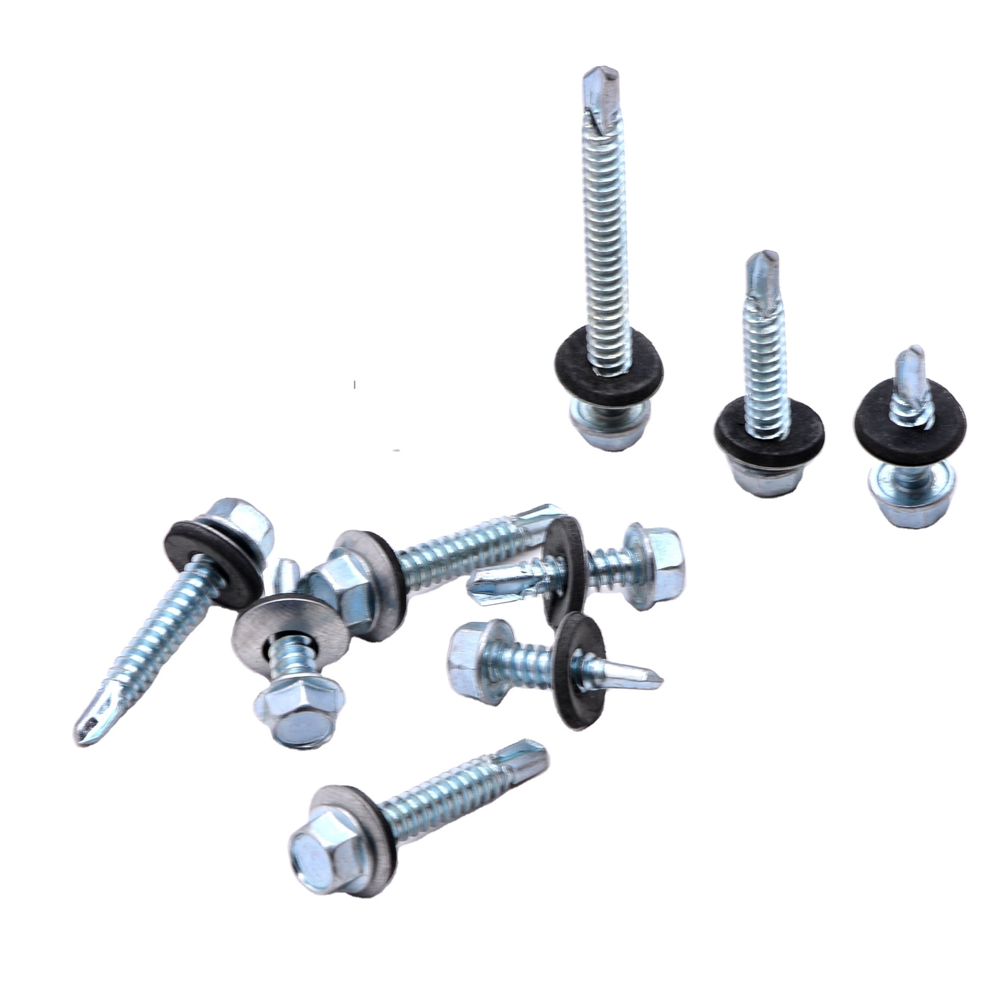 Hex flange self-drilling triangle screws, Cross Recessed Hex Flange Head Self Tapping Screws