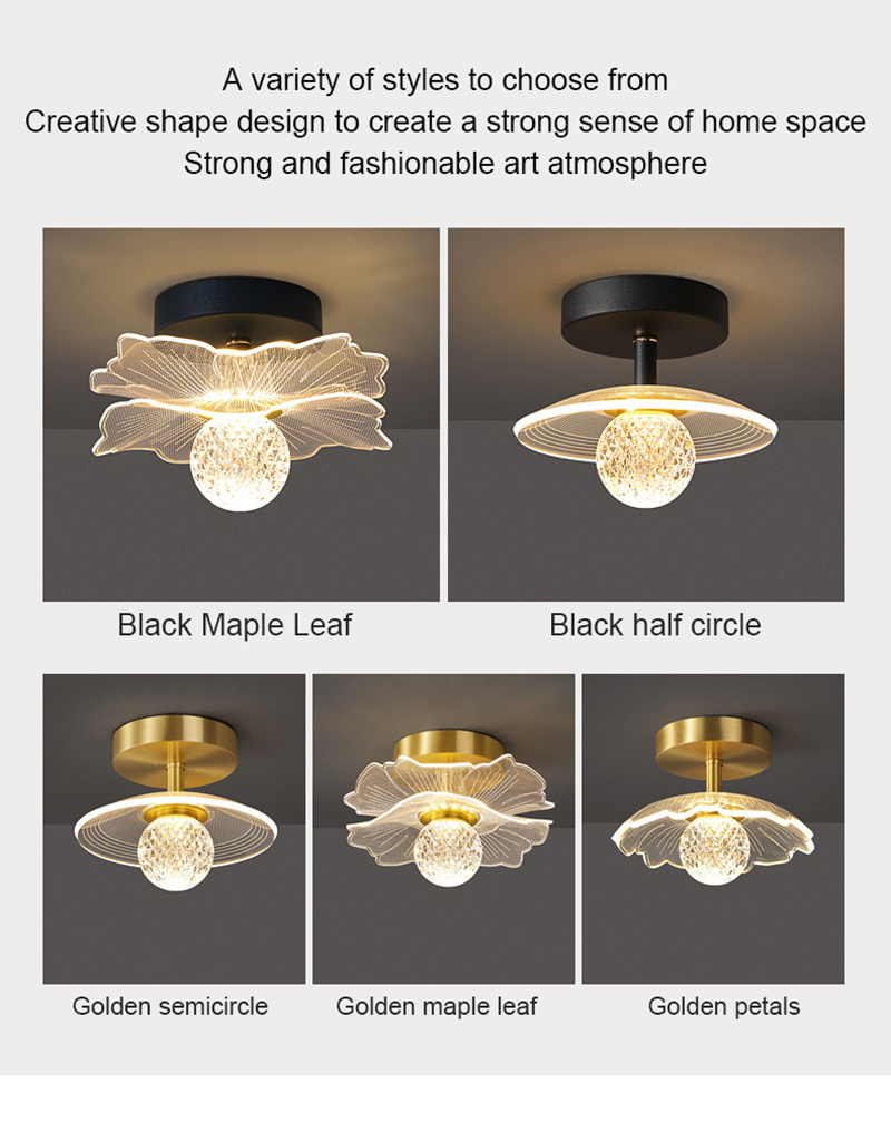 Nordic LED Ceiling Lamp Indoor Lighting Home Lamp Bedroom Bedside Living Room Dining Table Corridor Decoration Ceiling Light