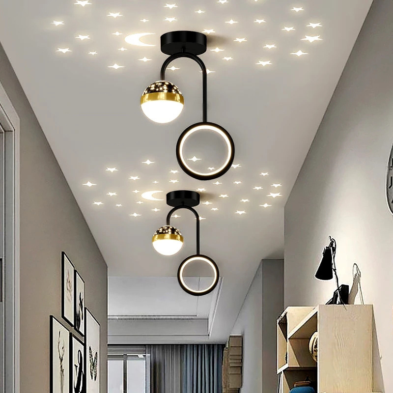 Fancy Lights For Home Nordic Style Dining Room Aisle Indoor Lighting Bedside Modern Decoration Lamp LED Ceiling Light Fixture