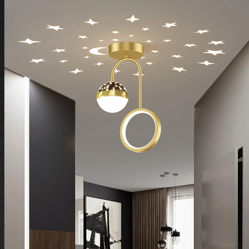 Fancy Lights For Home Nordic Style Dining Room Aisle Indoor Lighting Bedside Modern Decoration Lamp LED Ceiling Light Fixture