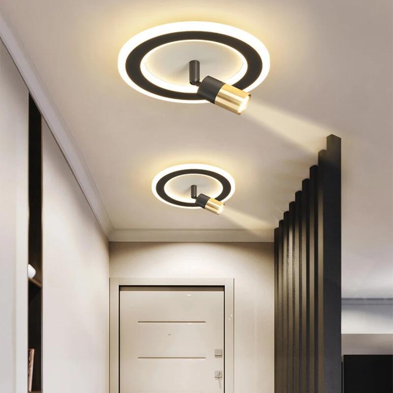 Surface Mounted Interior Light Living Room Bedroom Kitchen Study Corridor Cloakroom Round Modern Home LED Decor Ceiling Light