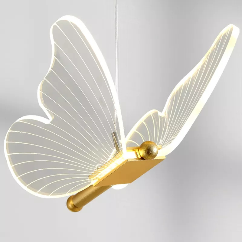 LED Butterfly Pendant Lights Nordic Indoor Lighting Modern Hanging Lamp Living Room Decoration For Home Art Deco pendant Light