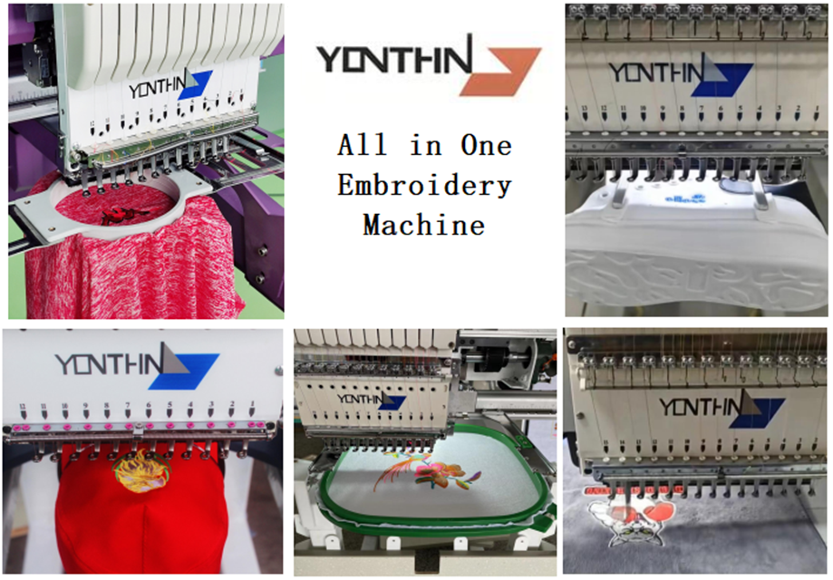 Yonthin Domestic MT-1501 Hat Monogram Logo T shirt Ca p Embroidery Machine Computerized for Home Use