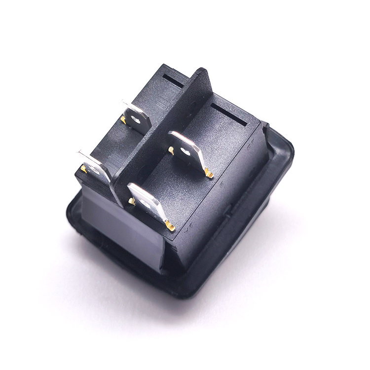 Rocker Switch 28x22 mm CE 16A 250V T85 DPST Illuminated Waterproof Green On Off Rocker Switch